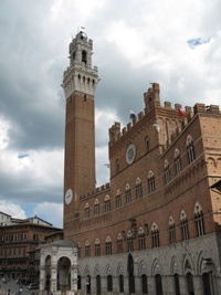 Piazza del Campo, Palazzo Pubblico und Torre del Mangia