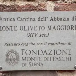 Plate Abbey Cantina Monte Oliveto Maggiore
